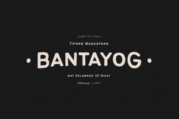 Bantayog Rough Typeface
