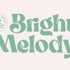 Bright Melody Display Typeface