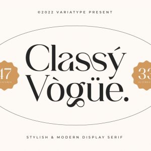 Classy Vogue Serif Font